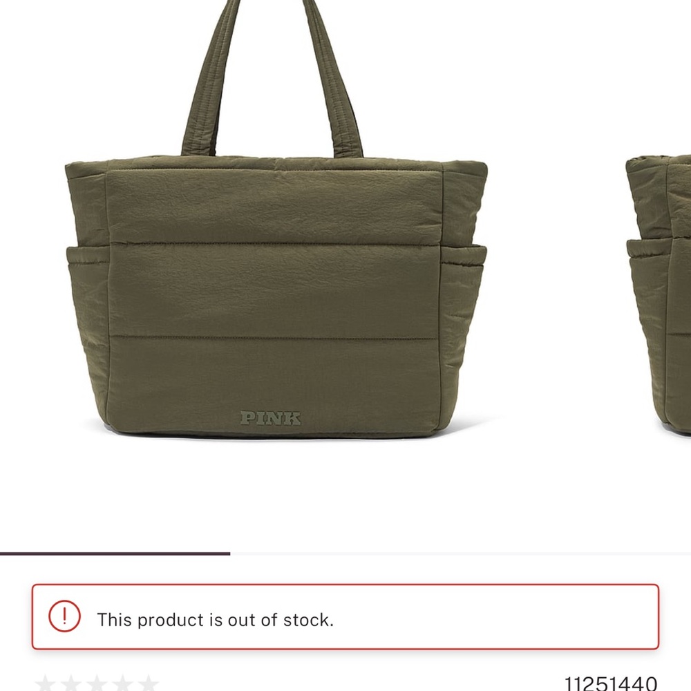 Quilted puffer tote bag